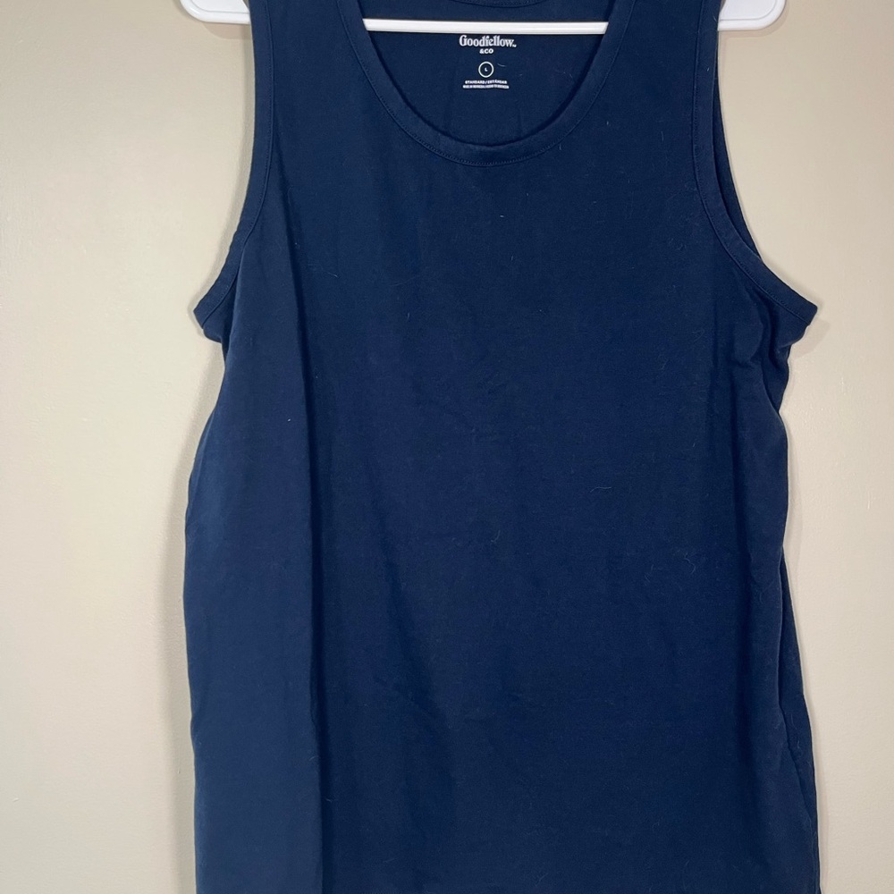 Goodfellow & Co Men’s Size L Dark Navy Blue Cotton Tank Top